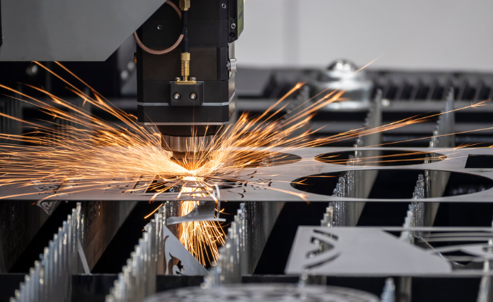 precision cnc laser cutting transforms raw sheet metal into custom components in a modern fabrication facility