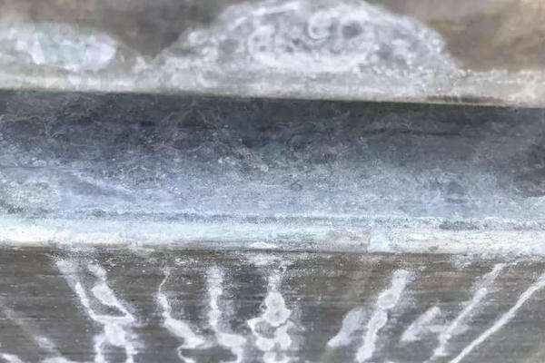 different zinc coated steel finishes and bare steel surfaces