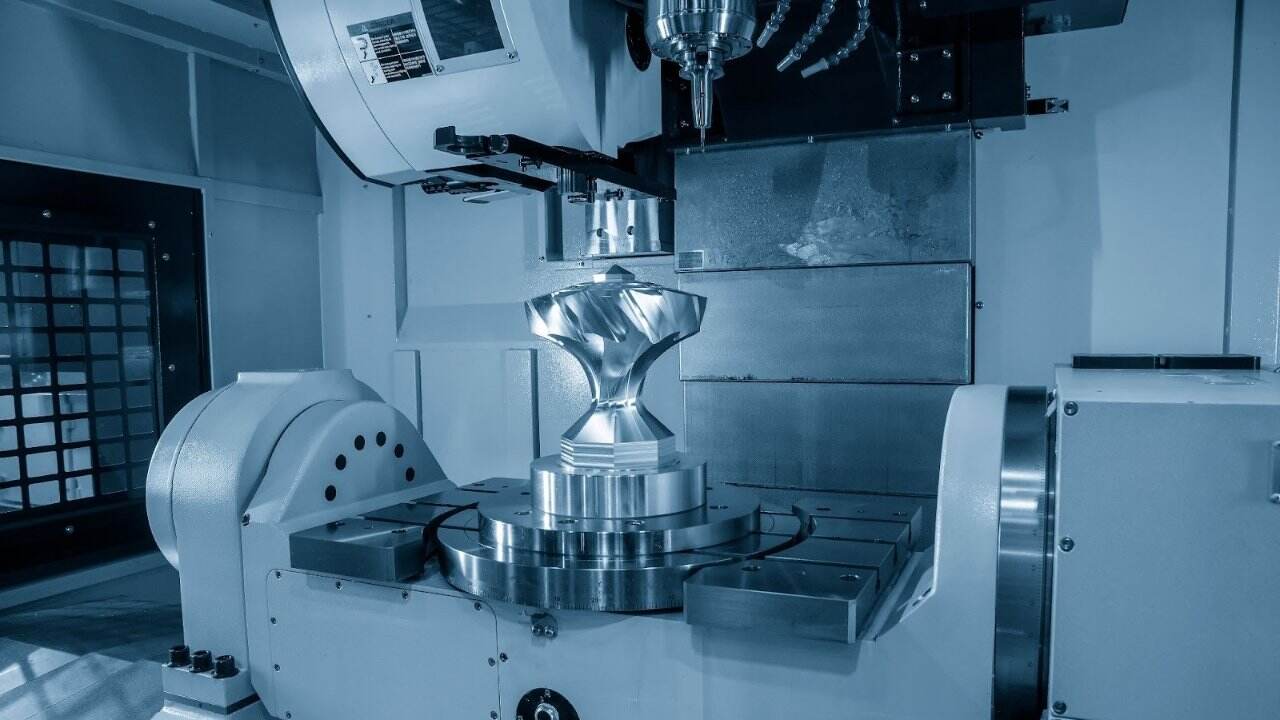 modern 5 axis cnc machining center transforming digital designs into precision engineered components