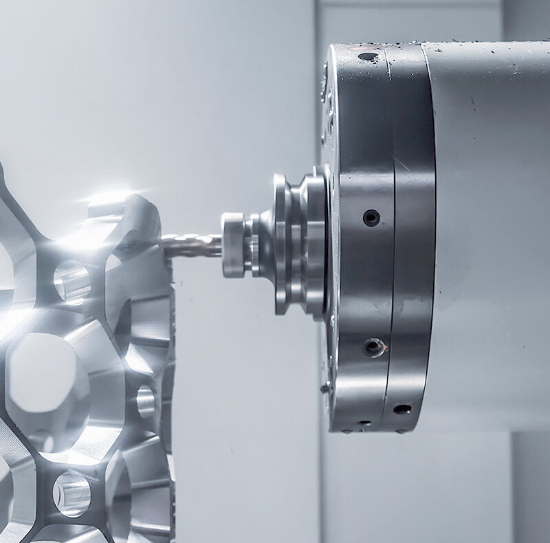 5 axis cnc milling machine producing complex precision components with multi directional cutting capability