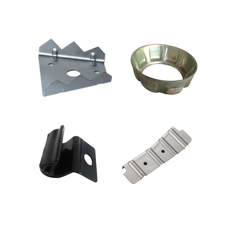 automotive stamping line with robotic presses forming precision metal parts