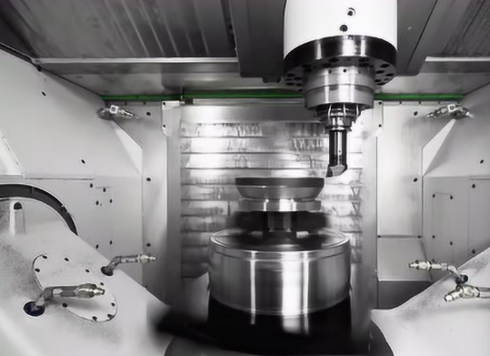 cnc cutting machine precisely shaping metal in a modern manufacturing facility