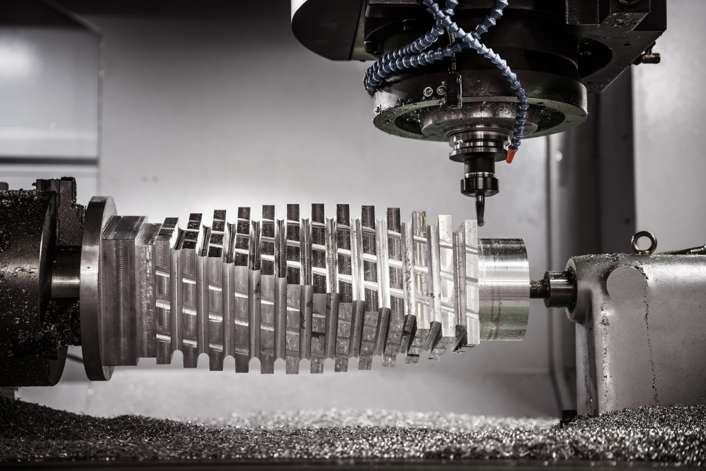 modern cnc machining center transforming raw metal into precision components