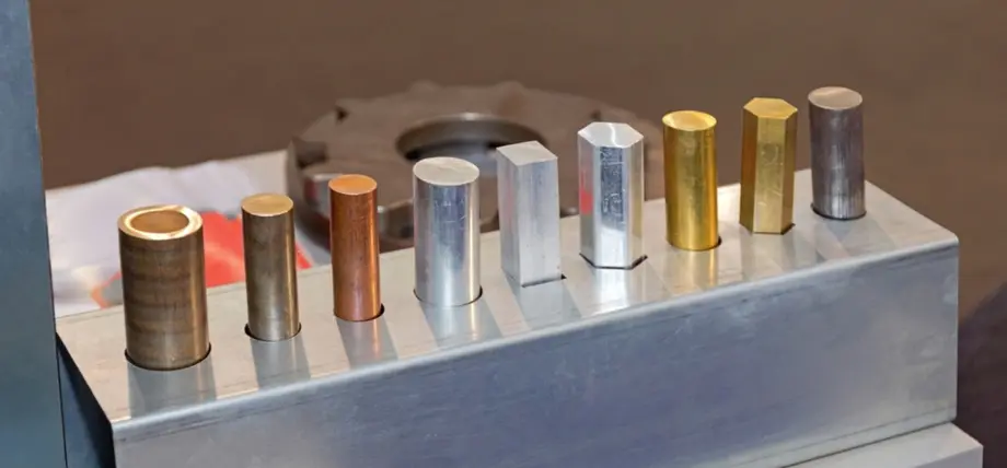 aluminum alloy samples showing different grades used in custom machining