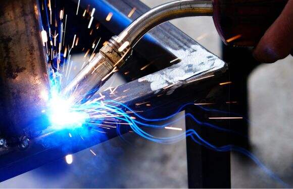 illustration of specialized laser and solid state welding in industrial production