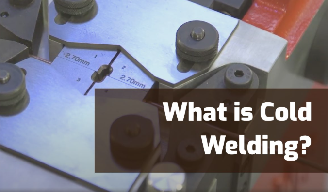 pressure and clean contact allow a cold weld to form at the metal interface