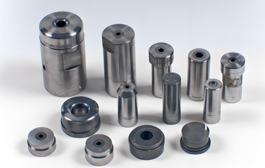 automotive body panel emerging from a high tonnage stamping press die