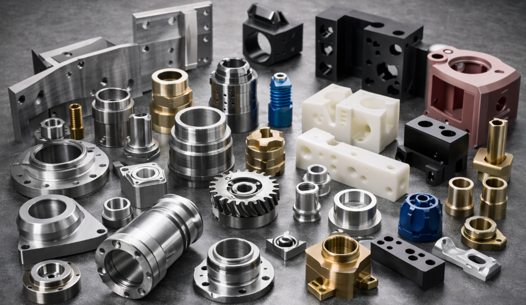 common cnc machining materials including metals and engineering plastics