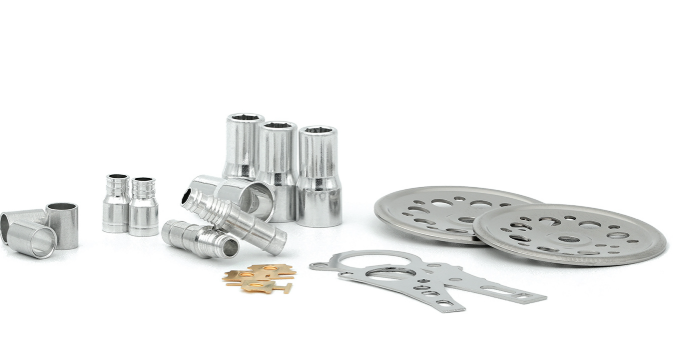 diverse stamped metal components serving automotive electronics and aerospace industries