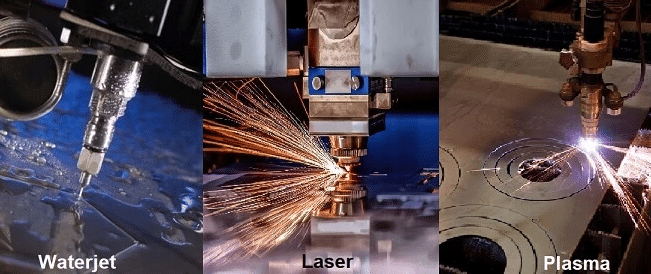 four primary aluminum cutting technologies laser waterjet plasma and cnc routing