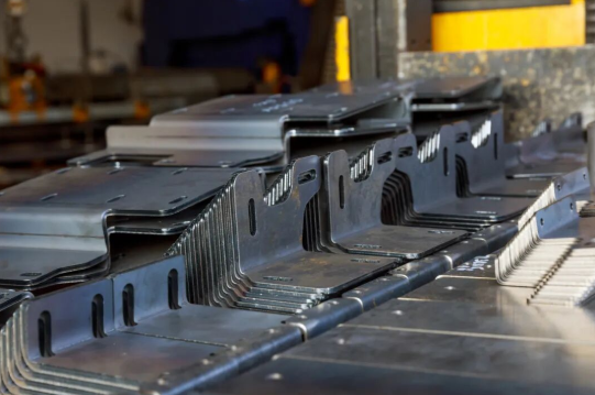 raw materials inventory showing various metal types used in precision fabrication