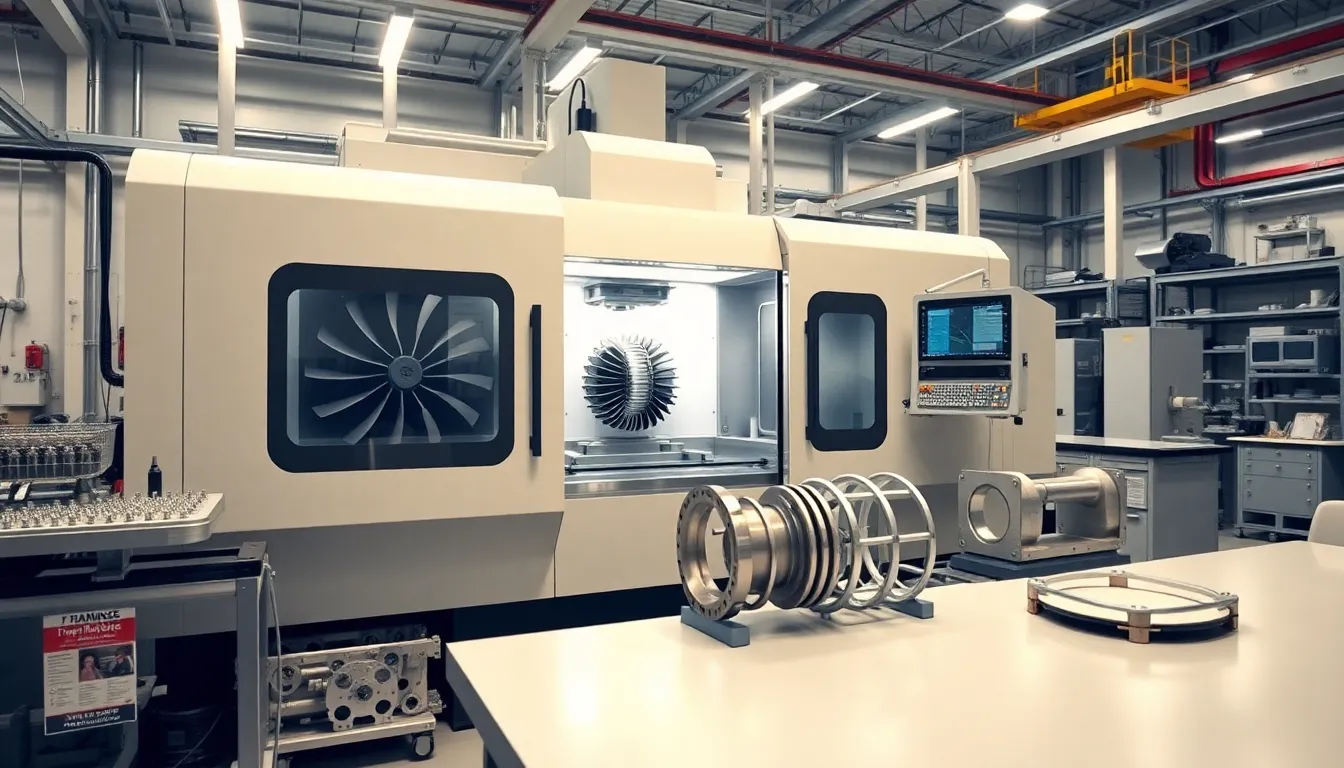 cnc machining enables aerospace manufacturers to produce complex turbine components with micron level precision
