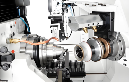 advanced cnc machining center producing high tolerance precision components