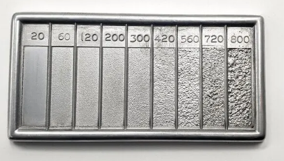 different aluminum alloy grades showing variations in surface texture and finish