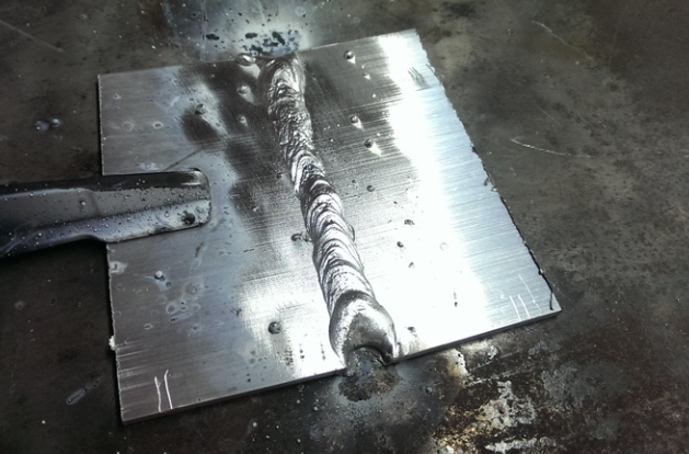stick welding aluminum on a thick repair joint