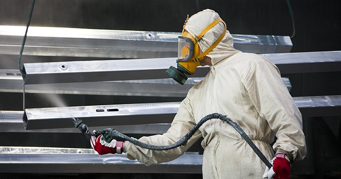 auto paint tools masking supplies and safety gear prepared before spraying