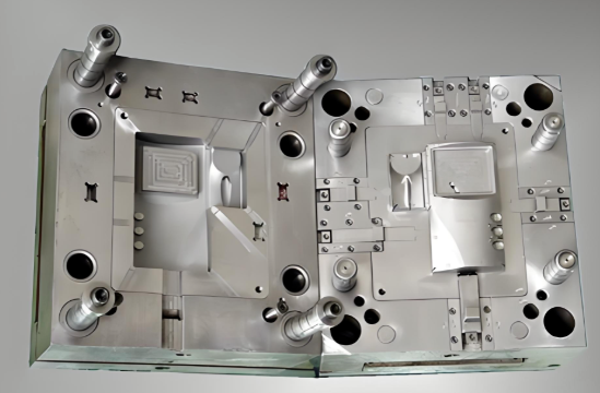 die stations perform piercing blanking forming and bending operations as metal advances through the tool