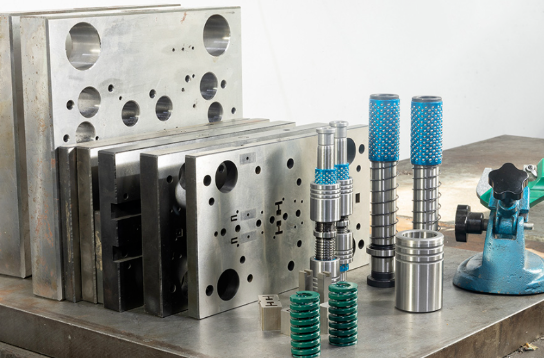 precision stamping die in action within an industrial press environment