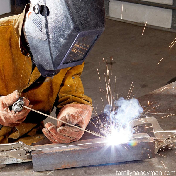 stick welding also called smaw or mma uses a flux coated electrode to join metal