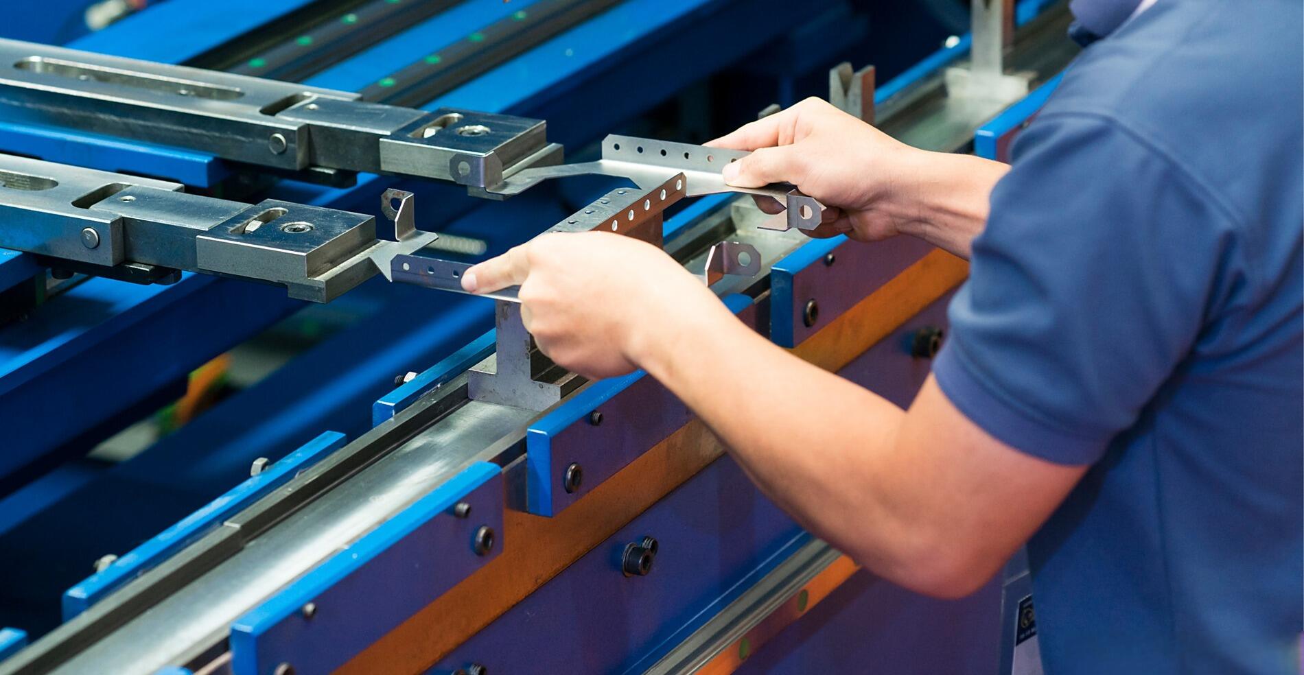 professional sheet metal fabrication and welding in a modern manufacturing facility