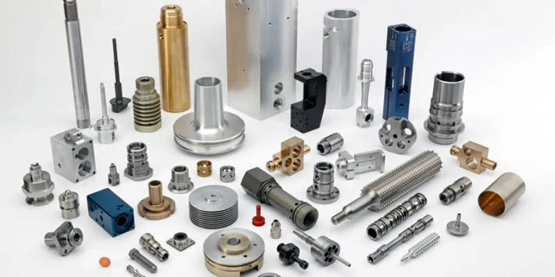 common cnc machining materials including aluminum steel titanium and engineering plastics