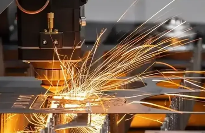 modern precision sheet metal fabrication facility with advanced laser cutting technology