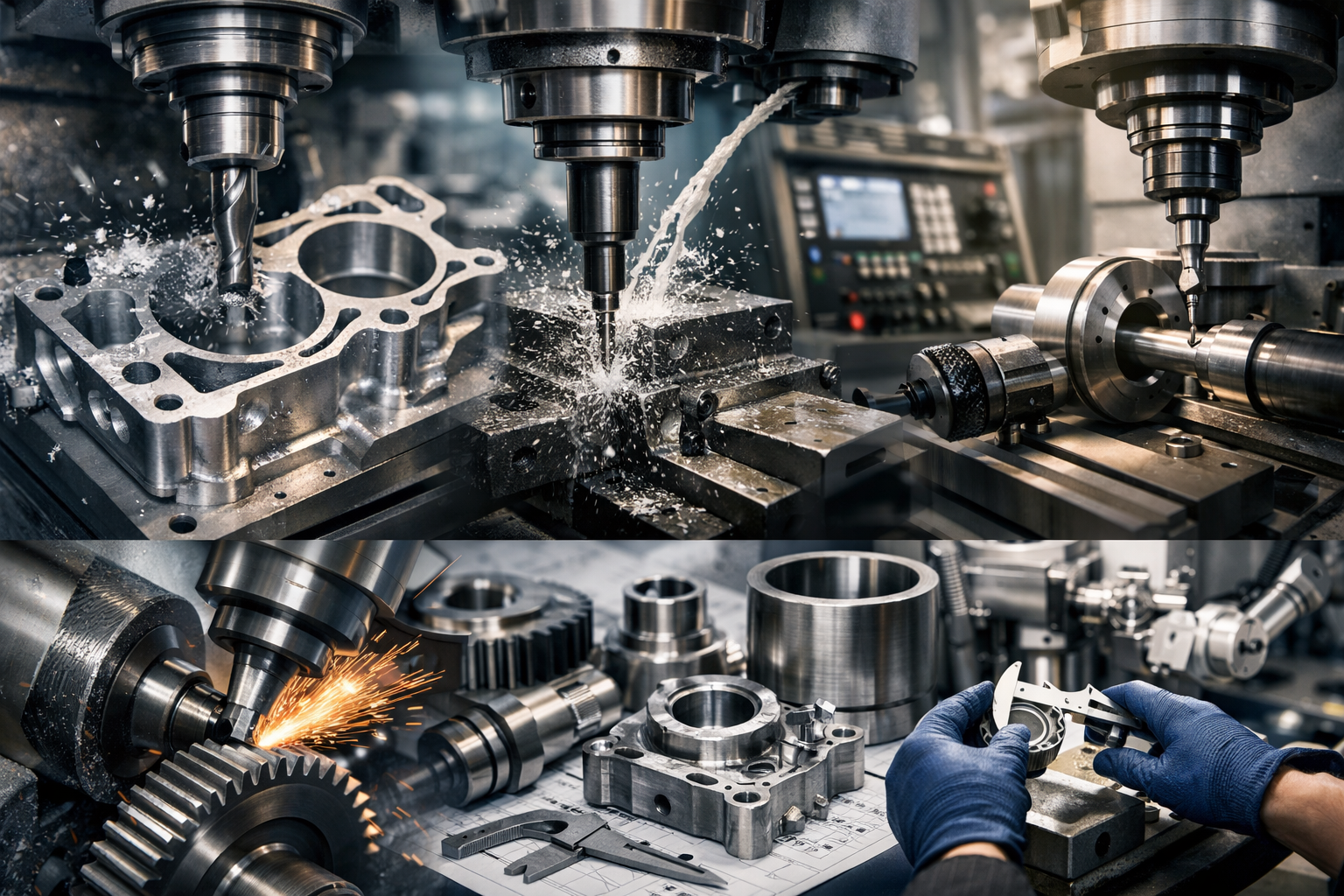 cnc milling versus turning different approaches for different part geometries