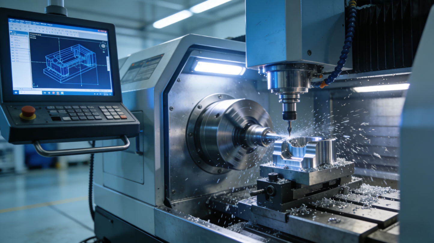 modern cnc machining center transforming digital designs into precision metal components
