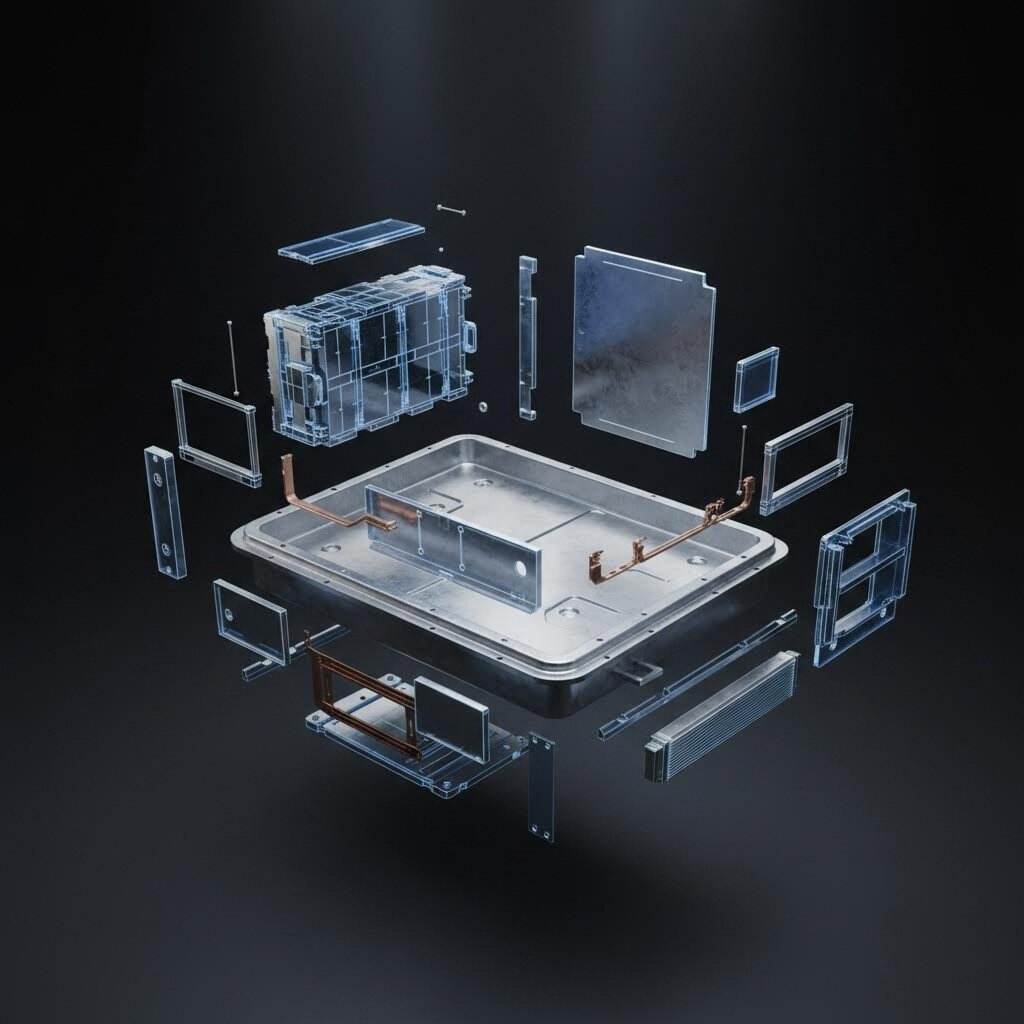 Spaudimo elektrinių automobilių baterijų korpusai: išplėstinis projektavimo vadovas