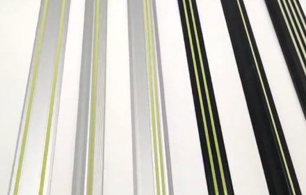 Photoluminescent Stair Nosing Daytime Appearance and Glowing effect