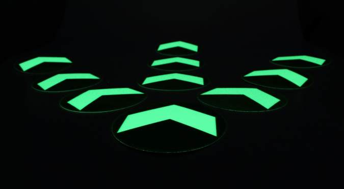 Luminous Coatings for Safe Locations: Precise and Clear 