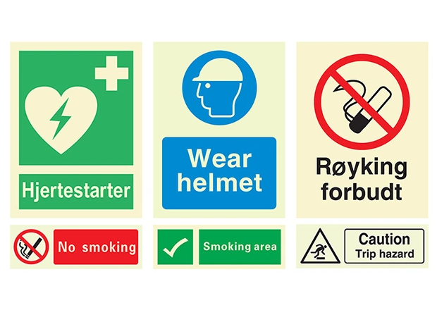 Photoluminescent Public Information Signs