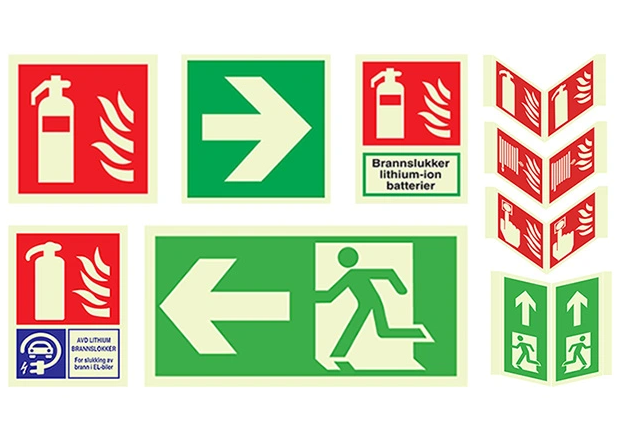 Photoluminescent Fire Exit Sign