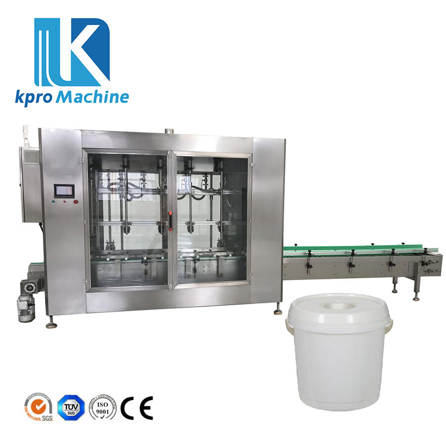 5-30L Plastic Bucket Engine Oil Big Bottle Weighing Type Filling Capping Machine