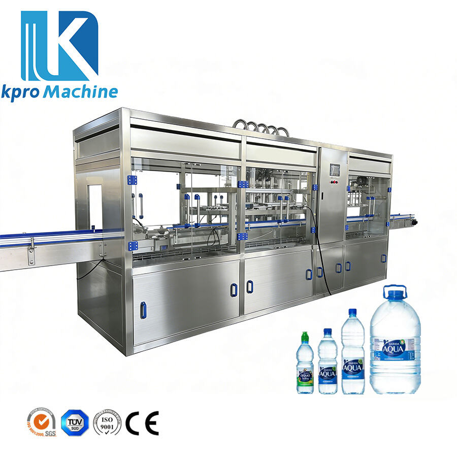 600BPH 5L-10L Linear Type Plastic Bottle Water Filling Capping Machine