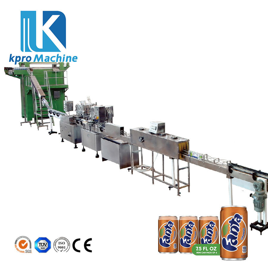 1000cph 330ml 500ml Aluminum Can Sparkling Water Carbonated Soft Drinks Filling Seaming Machine