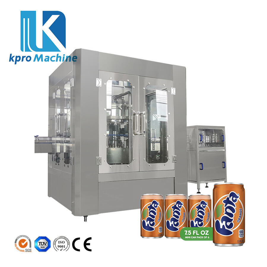 2000cph Aluminum Can Soda Water Carbonated Soft Drinks Filling Seaming 2in1 Machine