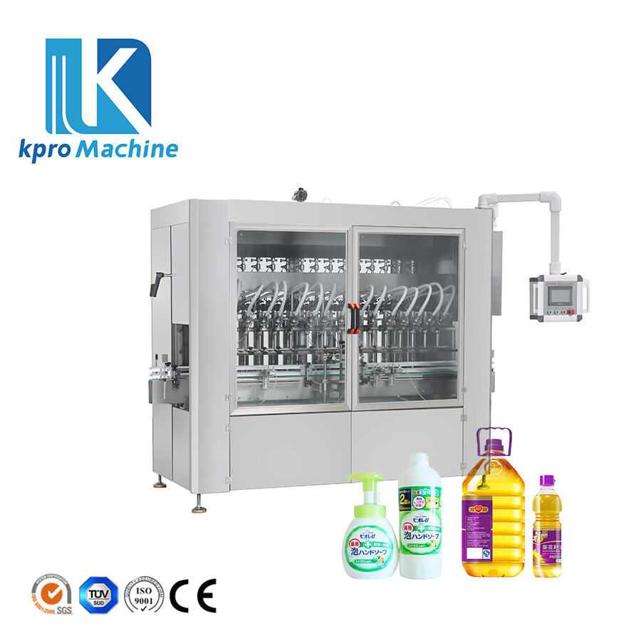 Servo Automatic 1-5L Plastic Bottle Detergent Edible Oil Weighing Type Filling Capping Machine