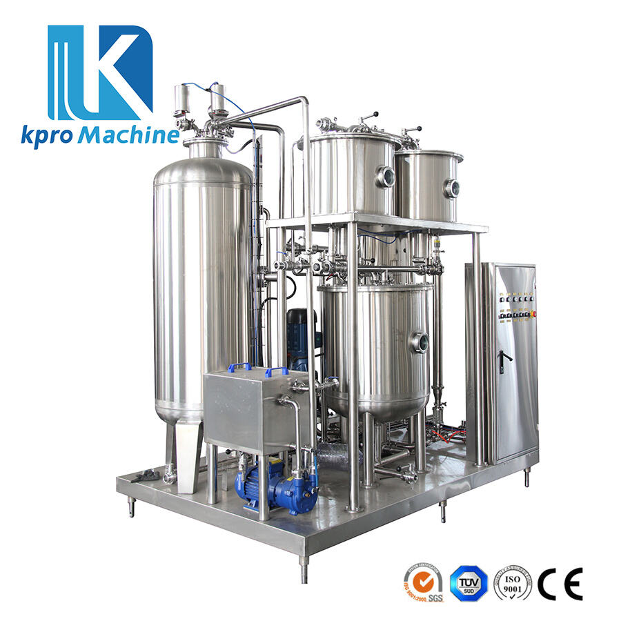 6T/H SUS304 Beverage CO2 Dosing Mixer Syrup Carbonated Processing Mixing Blending Machine