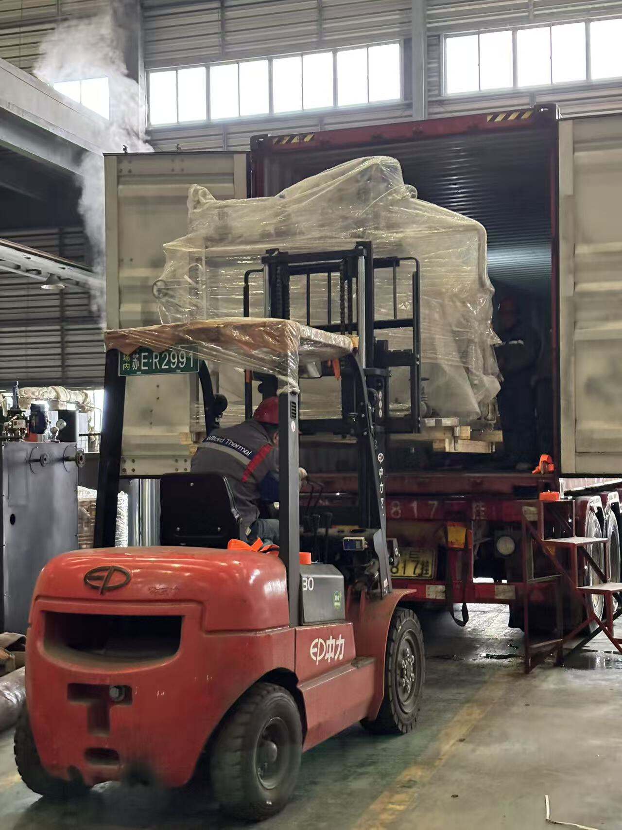 Oil Fired Boiler & Fully Automatic CIP System Shipping to the Dominican Republic