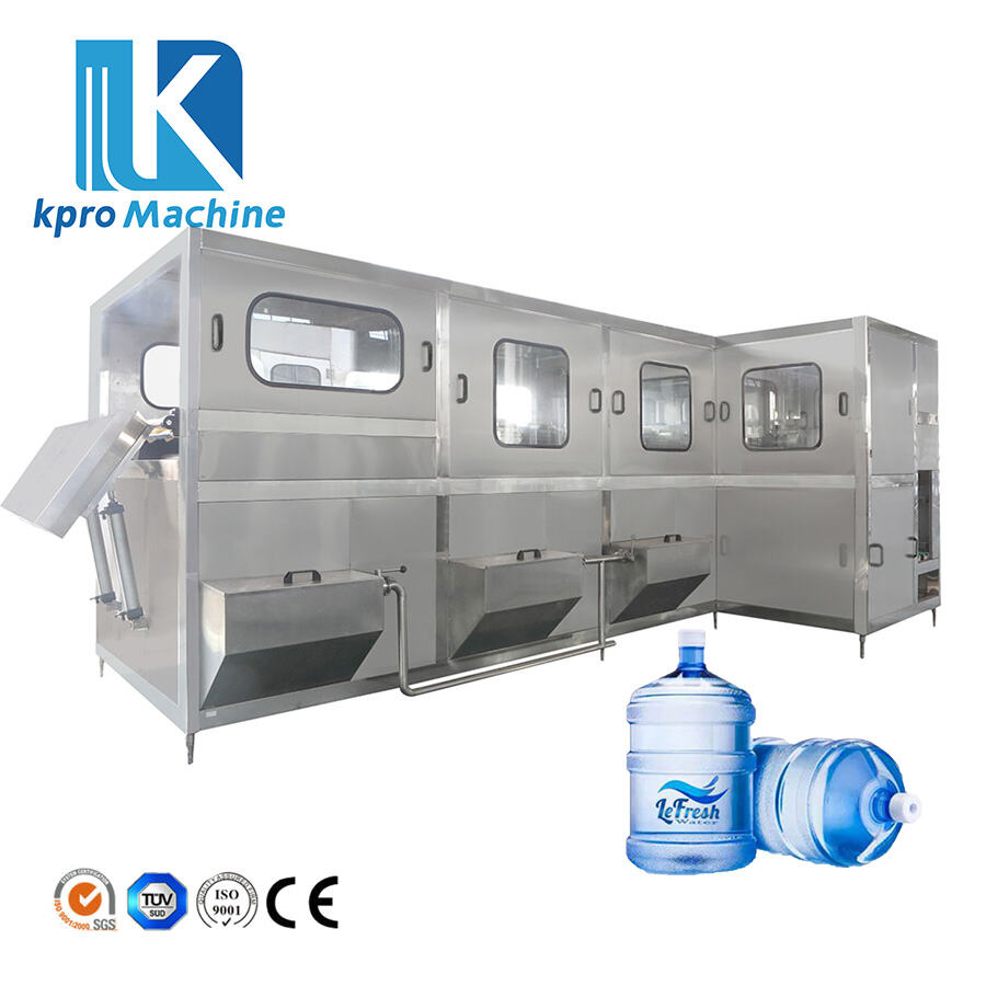 300BPH 5 Gallon 20L Barrel Water Drum Bottle Filling Capping Machine