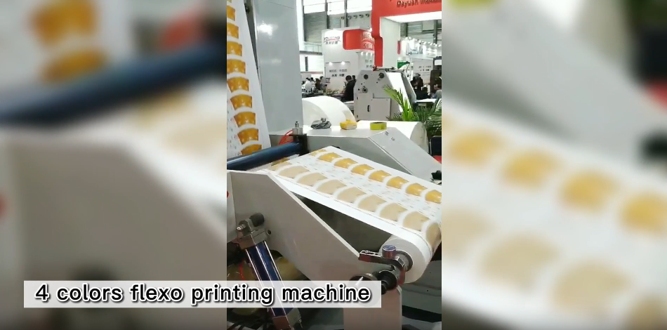 4 colors flexo printing machine