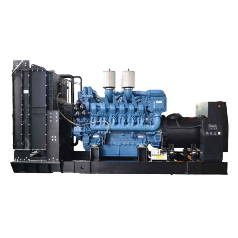 Grupo electrógeno diésel eléctrico silencioso refrigerado por agua, tipo abierto, con motor MTU