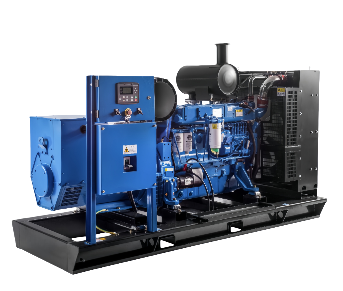 300 Kilowatt Container Diesel Generator Brushless Alternator Water Cooled Genset