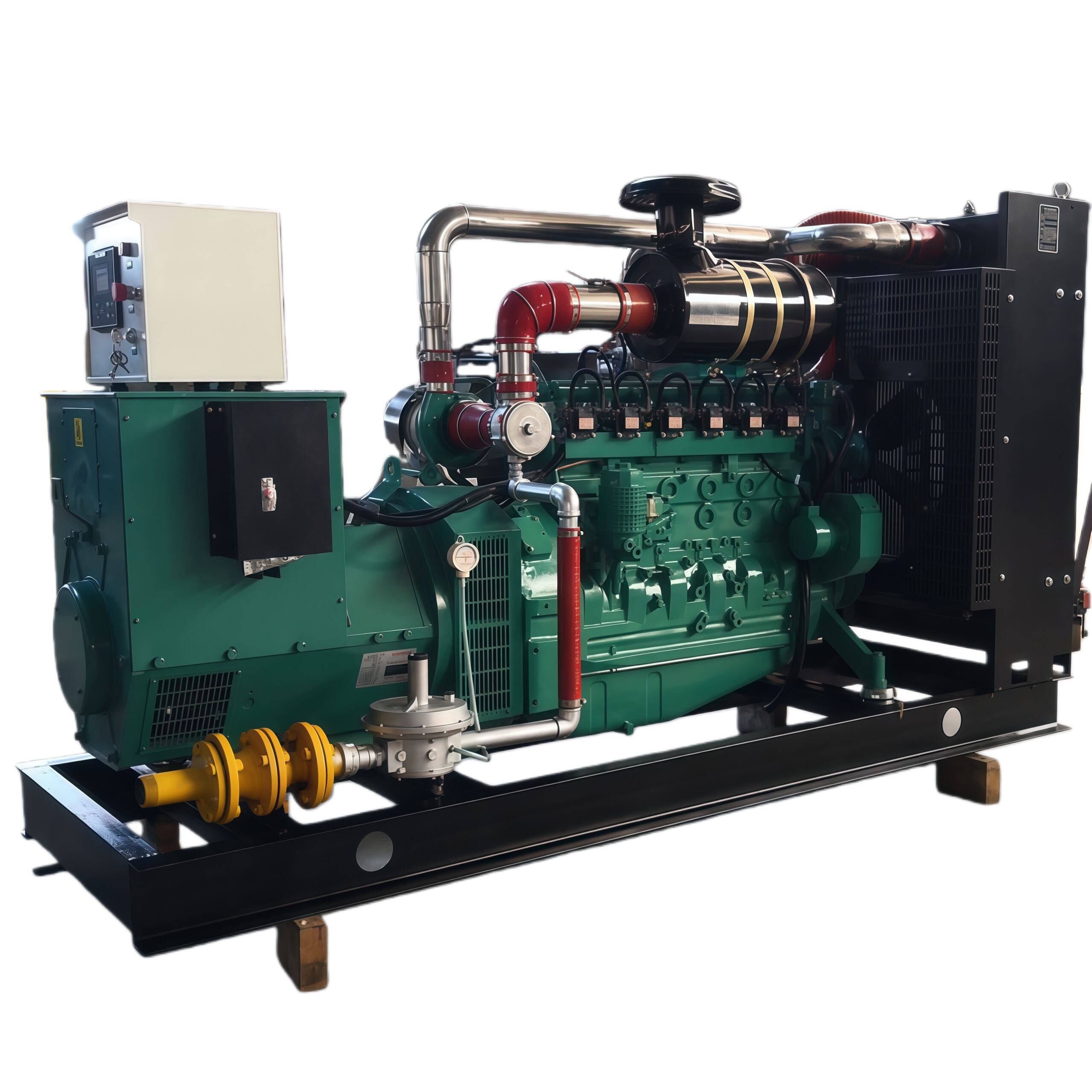 grupo electrógeno de gas de 2500 kVA / 2000 kW con motor Cummins, Yuchai o Weichai, generador de gas natural, biogás o GLP, generador de alto rendimiento, fabricante de grupos electrógenos, planta eléctrica, suministro de energía para uso industrial