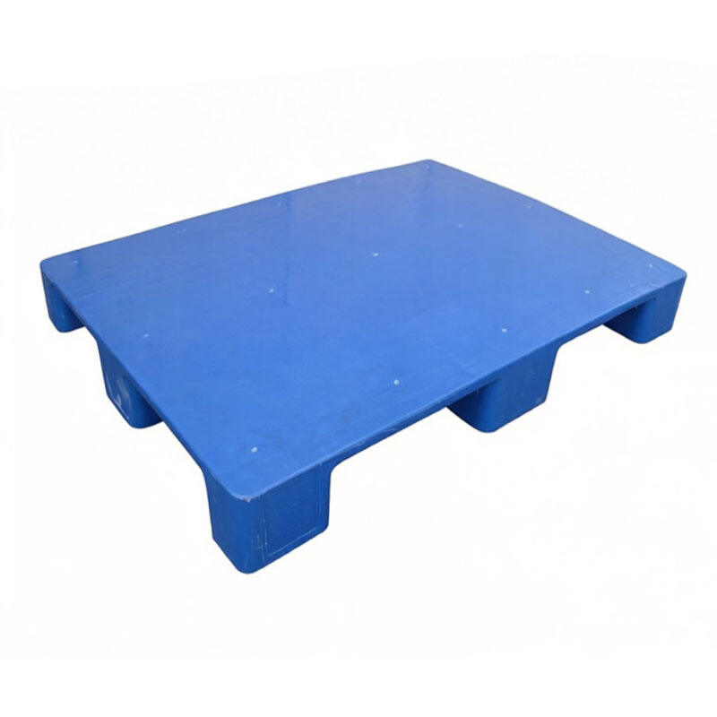 HDPE European Tray |Heavy Duty Industrial Nine Legs Solid Flat Plastic Euro Pallet 1100*800*110MM Single Faced 4-Way Entry T50-1