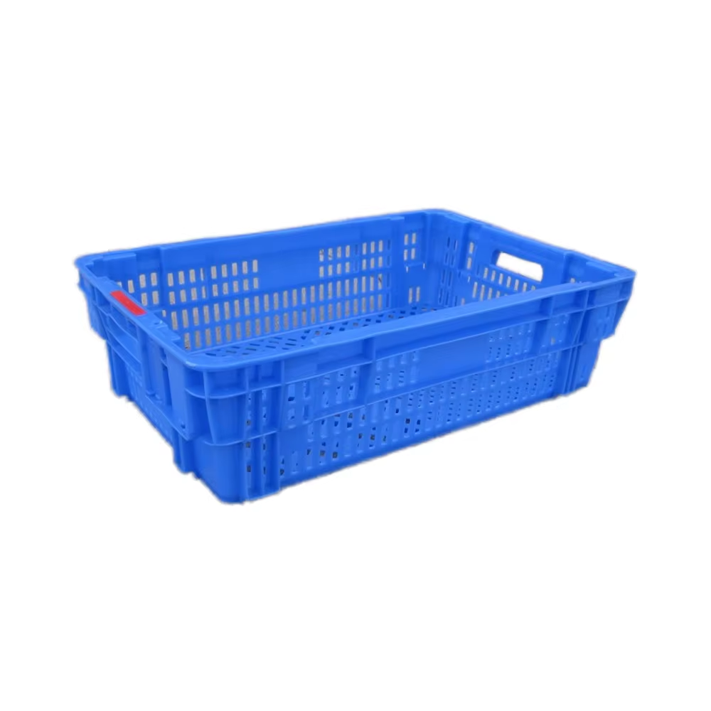 600*400 standard plastic baskets are more efficient when used with 1210 pallets. X349 