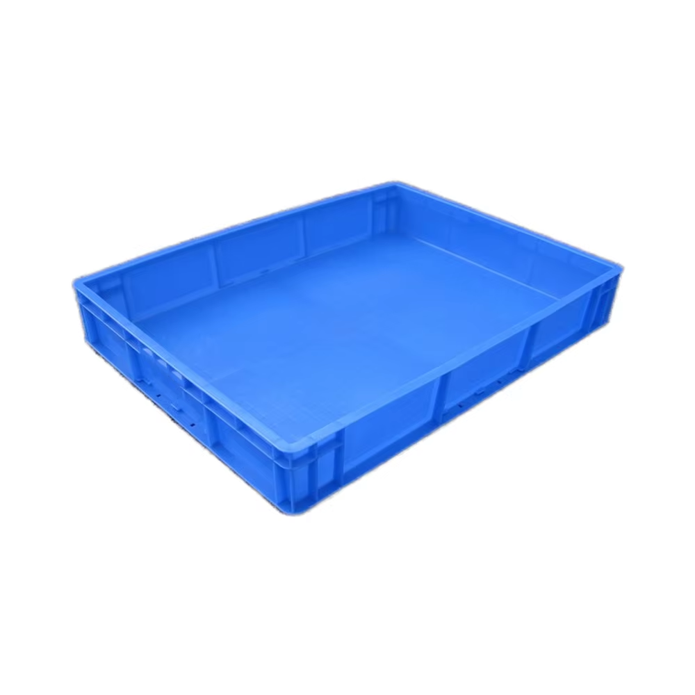 High Quality HUADU EU8611 Heavy Duty Industrial Plastic Containers Storage Turnover Box Injection PP