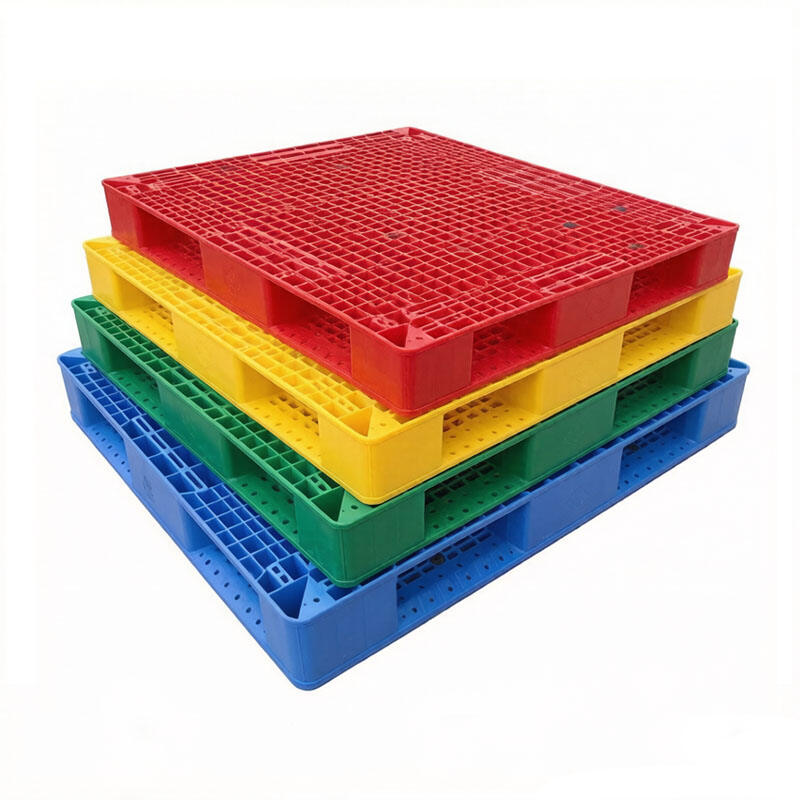 European Tray | Original Factory HUADU Custom Cheap High-quality Durable Industrial 4-Way Warehouseflat Ground Use Grid Plastic Pallet For Stacking/Shelving/Flat Use T32