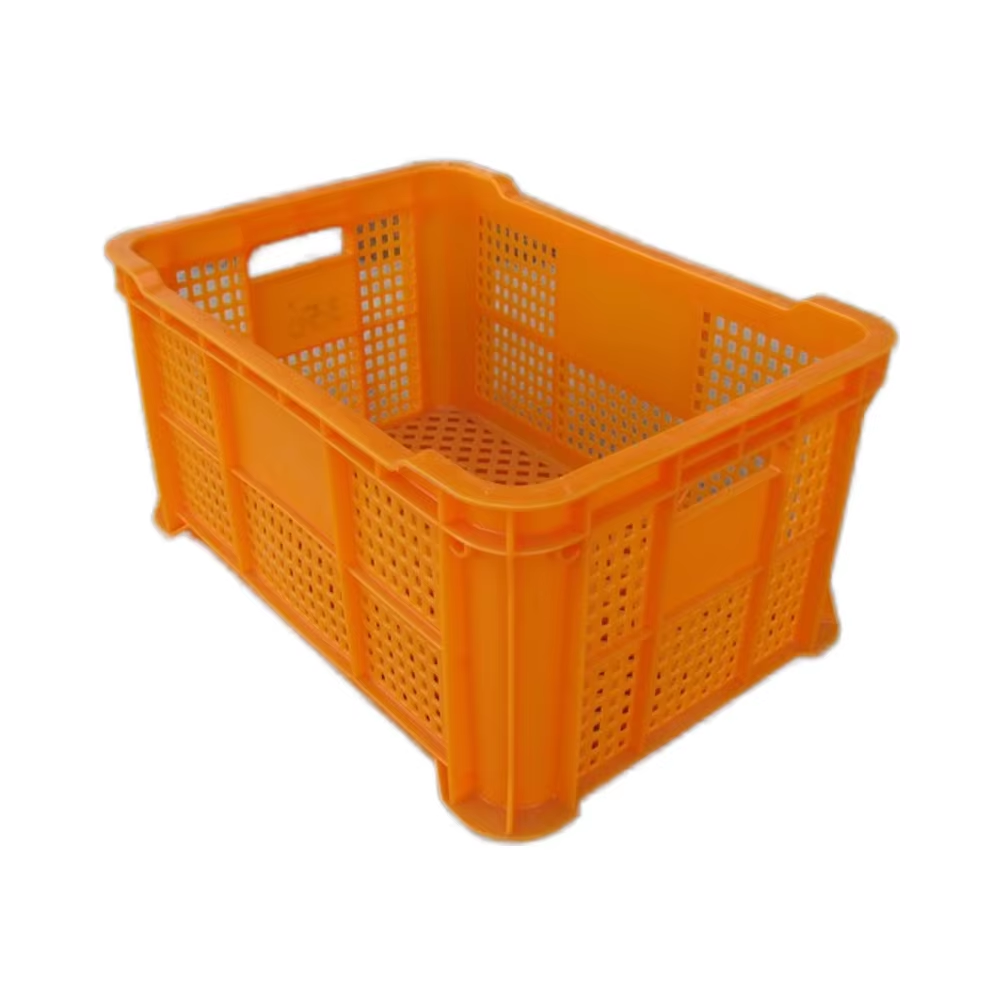 Factory Wholesale Plastic Basket Crate/Basket for Agriculture Fruits Vegetable  Plastic Stacked Basket  K356